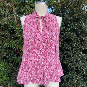 Top babydoll pequeño sin mangas rosa floral Joie para mujer - Imagen 1 de 7