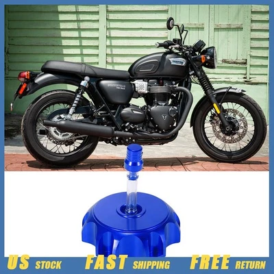 Kit de válvula respirador tapa tanque combustible gasolina exterior azul diámetro 51-54 mm bicicleta motocicleta Foto 1 de 4