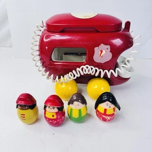 Vintage Tonka Toddlers Fire Truck 4 People 1970’s Red Cord Telephone - Picture 1 of 9