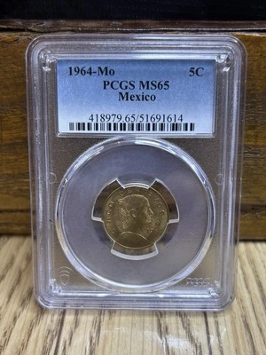 1964-Mo Mexico 5C Cinco Centavos - PCGS MS 65 - Image 1 of 2