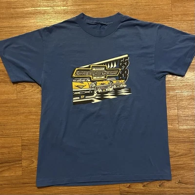 Camiseta vintage años 90 Chevy retro coche gráfico puntada única grande 55 56 57 Foto 1 de 4