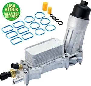 Aluminium Motorölkühler Filtergehäuse für Jeep Dodge Chrysler Ram 3.6L 11-16 - Bild 1 von 12