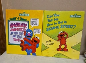 Pair Of Sesame Street Hardcover Childrens Books  - Picture 1 of 3