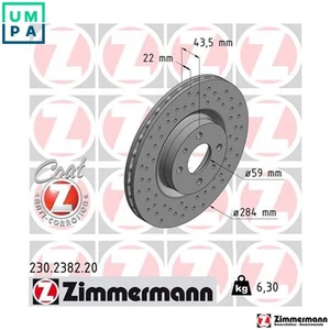 2x BRAKE DISC 230.2382.20 FOR ABARTH 500/595C/695C 500C 312A1.000/A3.000 1.4L - Picture 1 of 9