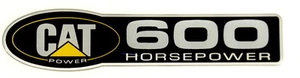 CATERPILLAR  CAT DIESEL 600 HP EMBLEM SATIN - Picture 1 of 2