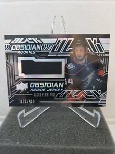 2022-23 UD SPX Jacob Perreault Black Obsidian Rookie Jersey /499 #ORJ-JP👀🔥