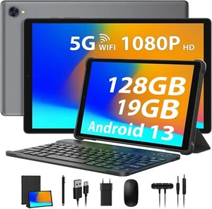 HEASUR Tablet 10 Pollici,Tablet Android 13,Tablet in Offerta 19GB S103-Grey