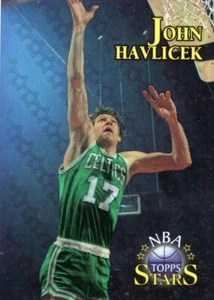 JOHN HAVLICEK 1996 TOPPS NBA STARS 50° MIGLIOR RIFRATTORE CARD #20 - CELTICS - Foto 1 di 2