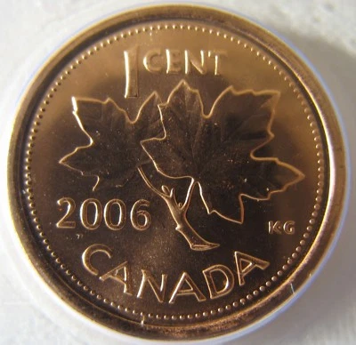 Canada 2006-p 1-cent Magnetic BU Sealed in original hard plastic - Image 1 of 2