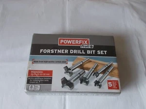 POWERFIX PROFI FORSTNER 5 PCE DRILL SET NEW AND SEALED - Picture 1 of 3