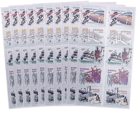 10 Booklets Sweden Postnord 2021 Sverige Brev 100pcs Norbert Tamas Stamps Cover