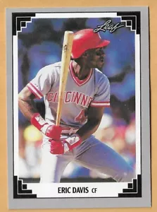 Eric Davis Cincinnati Reds #37 - Hoja casi nueva - Como nuevo 1991 - Imagen 1 de 2