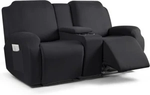 Sofa Bed Cover,Full Size Sleeper Couch Convertible Recliner cover with console - Picture 1 of 8