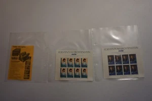 LOT OF 2 MNH SHEET OF 8 1982 LIECHTENSTEIN SCOTT # 735 - 736 HEREDITARY STAMPS - Picture 1 of 6