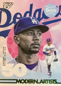 2022 Topps Gallery Modern Artists Mookie Betts #MA-19 Green Foil Parallel #/250