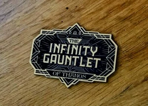 CUSTOM INFINITY GAUNTLET DISPLAY PLACARD PROP MOVIE POWER GLOVE - Picture 1 of 3