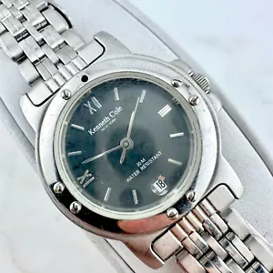 Kenneth Cole Watch Gray Dial Stainless Steel KC4188 - New Battery - Picture 1 of 15