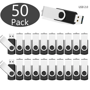 50 Pack 8GB Flash Drive Bulk USB Thumb Drive USB Stick Jump Drive USB 2.0 - Picture 1 of 12