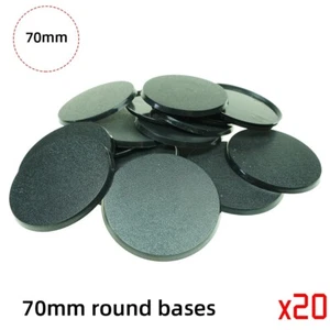 70mm Round Bases for Wargames – Durable & Precise Miniature Bases – 20 pcs, - Picture 1 of 2