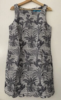 Vestido Tori Richard Hawai’i Cat-Scan Asriel con dobladillo festoneado talla 8. $268 Foto 1 de 4