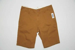 New Old Navy Men's Size 28 Dark Gold Lived In Straight Khaki Shorts - Picture 1 of 2