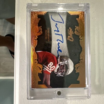 2017 Leaf Q Copper Spectrum Jerry Rice #BA-JR1 Auto HOF - Image 1 of 2