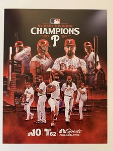 2024 Philadelphia Phillies NL East Champs RED OCTOBER Playoffs Poster 🔔🔔NEW - Picture 1 of 10