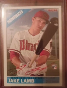 Jake Lamb 2015 Topps Heritage Red Autograph RC /66 - Picture 1 of 2