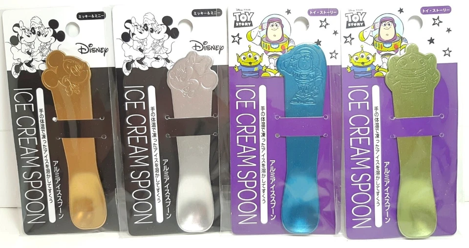 Cuchara de helado de aluminio Disney Mickey & Minnie & Buzz & Little Green Man nueva Foto 1 de 4