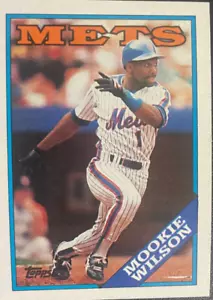 Mookie Wilson, New York Mets (Card #255) Topps, 1988. - Picture 1 of 2