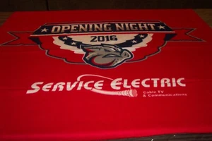 Lehigh Valley IRON PIGS Baseball superweiches Spiel Werbe Überwurf DECKE NEU - Bild 1 von 3