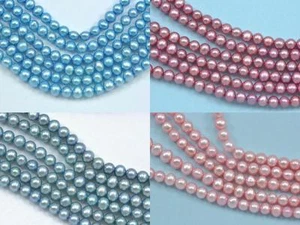 4-5mm Near Round Potato Freshwater Pearls Beads AA for Jewellery Making - Picture 1 of 4