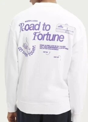 Sudadera Scotch & Soda Cuello Redondo Gráfica L140803 Para Hombre Talla S Foto 1 de 4