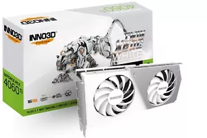 Inno3D RTX 4060 Ti 16GB TWIN X2 OC White Graphics Card GDDR6X 128 bit HDMI DP - Picture 1 of 2