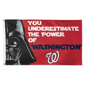 WASHINGTON NATIONALS STAR WARS DARTH VADER 3'X5' FLAG BANNER MLB LICENSED - Picture 1 of 1