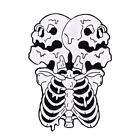 Punk Skull Skeleton Enamel Pin Lapel Collar Pin Corsage Brooch Women Men Jewelr