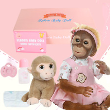 20" Reborn Baby Dolls Silicone Vinyl Handmade Newborn Realistic Monkey Boy Gifts