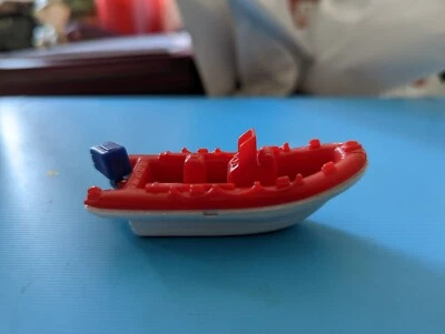 Balsa Matchbox White Water 1998 bote sucio rojo y blanco Foto 1 de 4