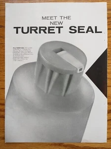 L.T. Kinder Inc. Chicago IL 1961 Vintage Print Ad Turret Seal - Picture 1 of 1