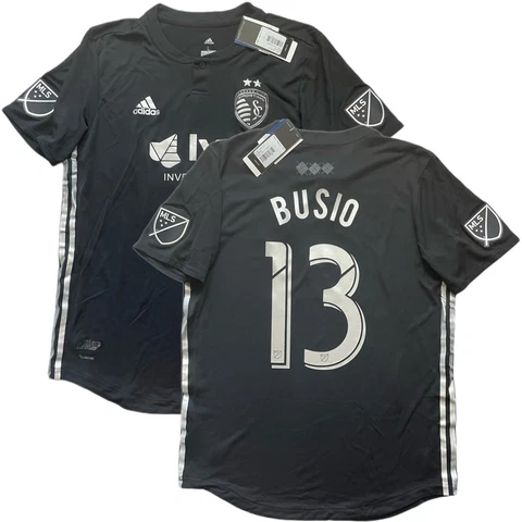 2018/19 Sporting Kansas City Authentic Away Jersey #13 Busio Large MLS NEW Cover