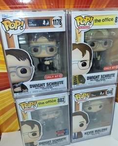 Funko Pop The Office Lot Blonde Dwight Shrute 1178 Kevin Malone HARD STACKS - Picture 1 of 5
