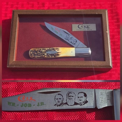 Vintage 1979 Case XX Founders Knife STAG 5143 SSP Numbered #609 w/Display Box - Image 1 of 4