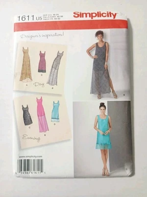 1611 Simplicity Sewing Pattern.  Womens Petite Dress. Size 16-24 - Image 1 of 3