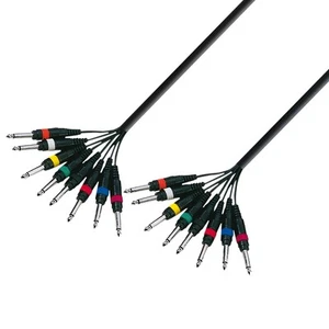 Adam Hall K3 L8 PP 0300 Multicore 8x6,3 mm Klinke mono - Bild 1 von 1