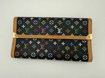 Cartera Internacional Louis Vuitton Monograma Takashi Murakami Negra Multicolor Foto 1 de 4