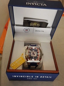 Invicta NY GIANTS Herren-Quarzuhr Edelstahl Silikonband 42808 - Bild 1 von 5