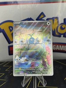 Swablu 213/182 Pokemon Sv04: Paradox Rift Illustration Rare Holofoil Card - Picture 1 of 2