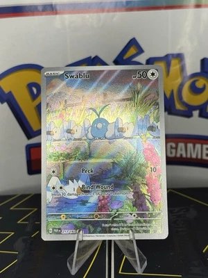 Swablu 213/182 Pokemon Sv04: Paradox Rift Illustration Rare Holofoil Card - Image 1 of 2