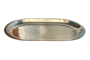 Vintage Nambe X Large Oval Tray 22" x 13.5" Charcuterie Bar Service Alloy - Picture 1 of 7