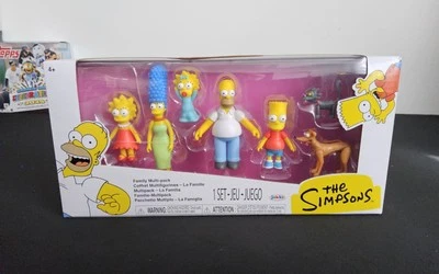 Paquete de 7 figuras JAKKS 2024 de La Familia Simpson Homer Bart Marge Lisa NUEVO  Foto 1 de 3